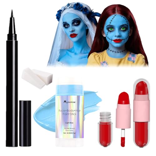 Sally Corpse Bride Makeup Kit - Halloween Face Paint Set