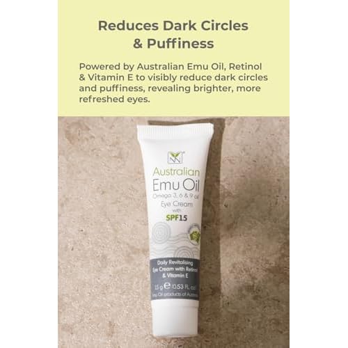 Y-Not Natural Revitalising Eye Cream ? Retinol, Emu Oil, Vitamins A C D E K2, SPF 15 ? Anti-Aging Hydrating Eye Treatment for Wrinkles, Puffiness, Eye Bags, Dark Circles ? 15g/0.53oz ? Clean Skincare