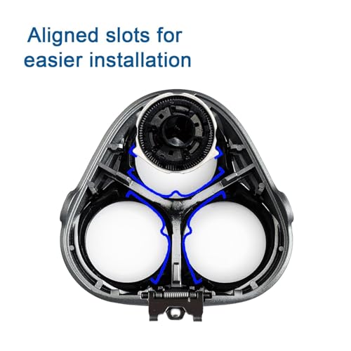 HQ8 Replacement Heads Compatible with Phlips Norelco Aquatec Shavers, Blades for Norelco Aquatec Razor PT720 AT880 AT810, 3 Pieces Pack, New Upgrade