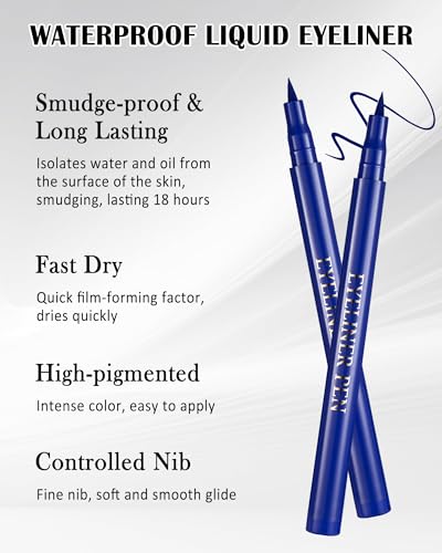 Burgundy Waterproof Mascara & Eyeliner Pen Set – 5D Silk Fiber