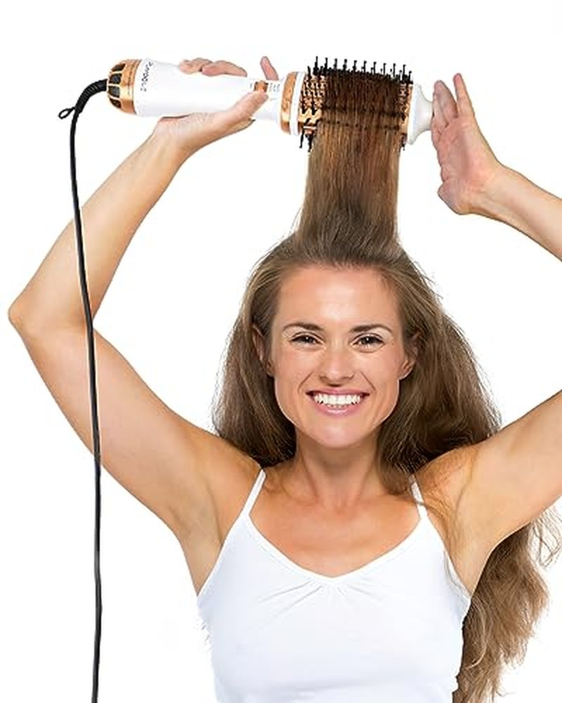 Plavogue Dual Voltage Blow Dryer Brush for Travel - Ionic Hot Air Brush
