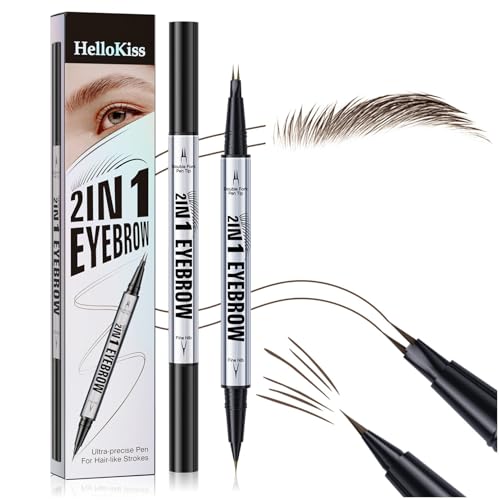 2-in-1 Microblading Eyebrow Pen - Waterproof, Long-Lasting Brows
