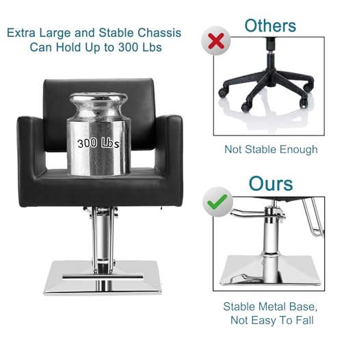 Barber Chair with Hydraulic Pump - 330 Lbs Capacity