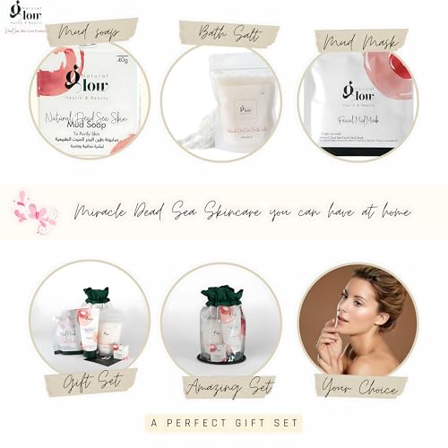 Dead Sea Mud Skincare Set - 4 Natural Products, Face & Body