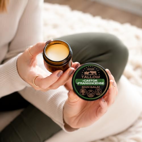 Beef Tallow Balm for Face & Body - 100% Grass-Fed Moisturizer