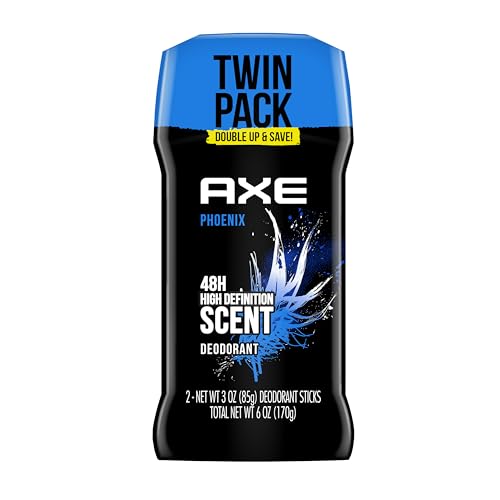 Phoenix Deodorant Stick for Men - 48H Odor Protection, Twin Pack
