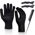 Heat Proof Hair Styling Gloves - 2Pc Set for Curling Iron & Wand