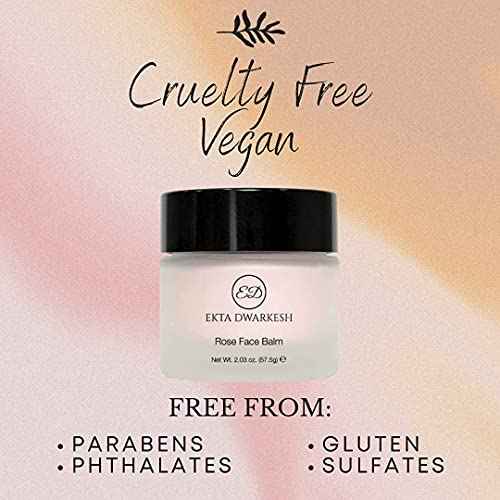 Rose Face Balm- Face Cream Infused with Rose Extracts- Vegan and Cruelty Free 2.03 oz