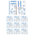20Pcs Waterproof World Cup Football Flag Temporary Tattoos