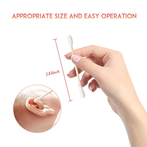 Eco-Friendly Double-Tipped Cotton Swabs - 2000 Count | Biodegradable