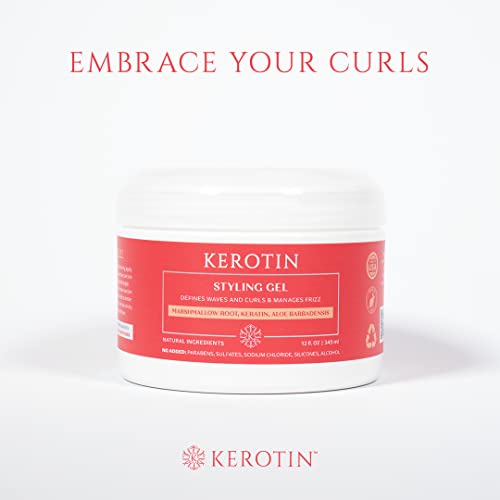K Kerotin Curly Hair Defining Gel for Frizz Control & Shine