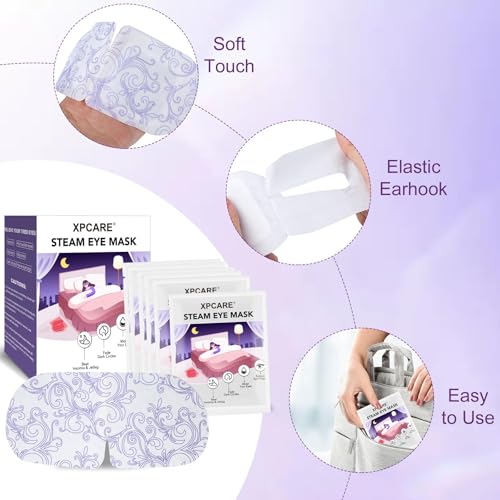 XPCARE 24 Pack Steam Eye Mask Disposable Self-Heating