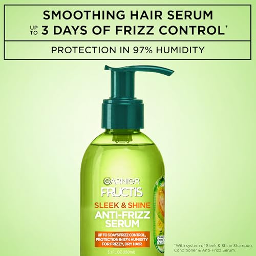Garnier Fructis Sleek & Shine Anti-Frizz Serum with Argan Oil - 5.1 Fl Oz