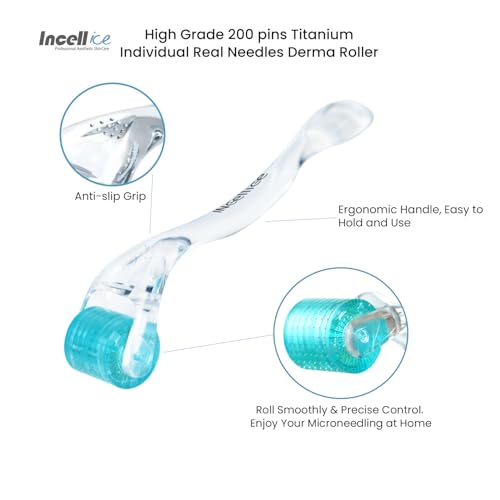 Microneedling Derma Roller with 200 Titanium Needles