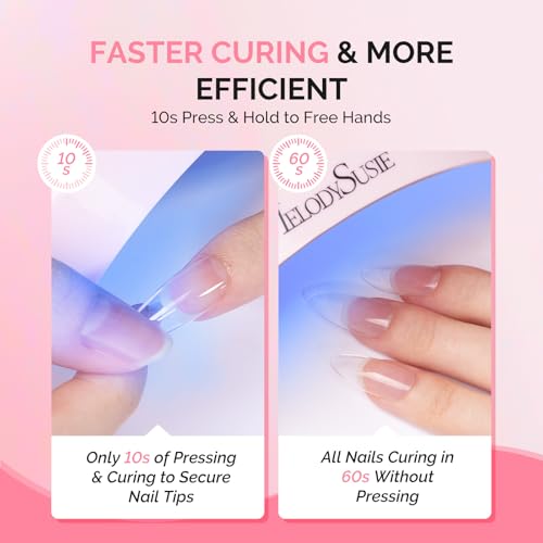 MelodySusie Solid Nail Glue Gel - 2Pcs 20g for Acrylic Nails