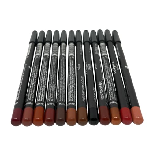 12 Colors Lip & Eyeliner Pencil Set, Long-Lasting