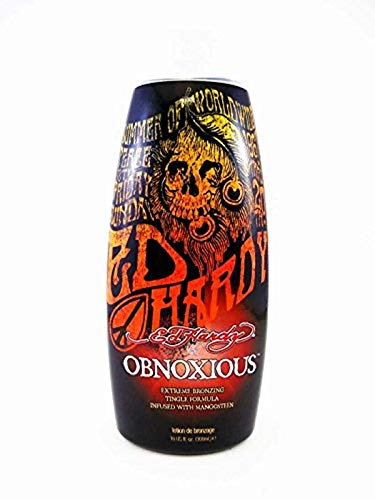 ED HARDY Obnoxious Extreme Bronzer Tanning Lotion, 10 oz