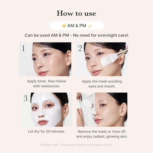 medicube Collagen Milky Glazed Wrapping Mask & Jelly Brush Duo | Daytime Wrapping Mask for Instant Radiance and Glazed Skin | Prep, Hydrate, and Glow with 130Da Collagen and Milk Protein