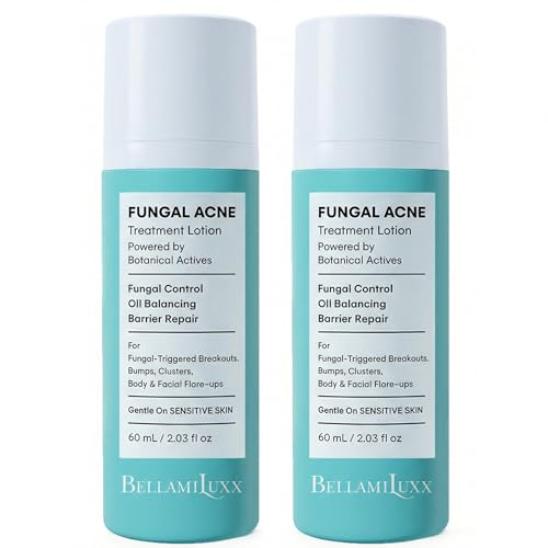 Fungal Acne Treatment Lotion: Helps with Bumps, Clusters, Itch & Redness ? Lightweight Anti-Fungal Face & Body Moisturizer for Fungal Skin with Natural Actives & Soothing Plant Extracts