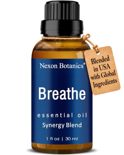 Nexon Botanics Breathe Essential Oil Blend 30 ml (1 Fl Oz) for Diffusers, Humidifiers