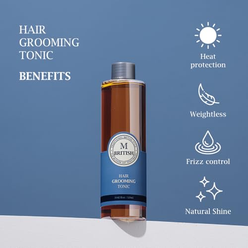 BRITISH M Hair Grooming Tonic - Volume & Texture, 10.82 oz