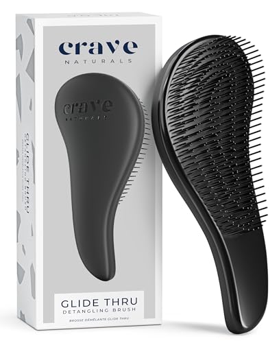 Crave Naturals Glide Thru Detangling Brush, Detangler Brush for
