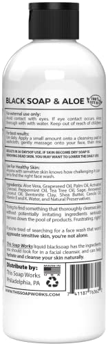 Natural Black Soap with Aloe for Face & Body | Paraben Free