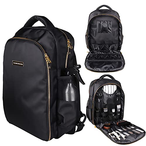 Barber Supplies Barber Clippers Backpack for Barber,with 1PCS Barber Cape&Barber Brush,Large Capacity,Pure Copper Zipper,Water Proof,Barber Accessories of Professional Hair Cutting Tools Backpack