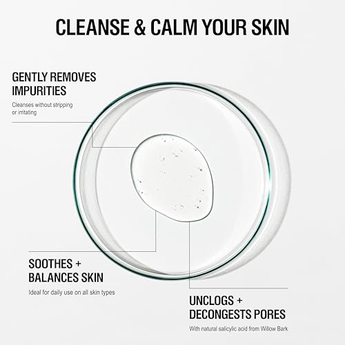 Grown Alchemist Gentle Gel Facial Cleanser (200ml) Natural Face Wash. Hydrating Bergamot & Rosebud Exfoliating with Willow Bark, a Salicylic Acid Alternative.