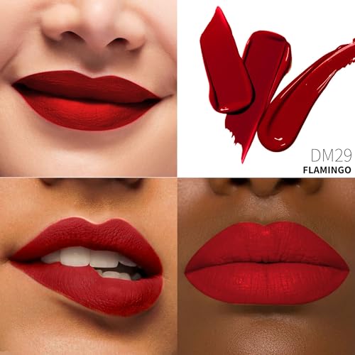 Depuplum Red Matte Liquid Lipstick - 16H Long Lasting