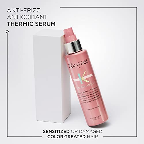 Kerastase Chroma Absolu Hair Serum For Color-Treated Hair - Moisturizes With Anti-Frizz and Heat Protection