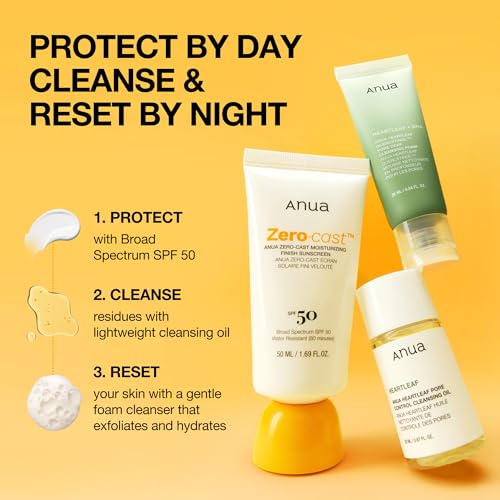 Anua Sun-Ready Travel Kit - SPF 50 Sunscreen & Double Cleanse