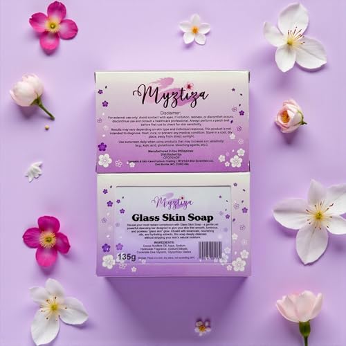 Glass Skin Bar Soap for Face & Body ? Hydrating Cleanser with Coconut Oil, Glycerin, Licorice Extract & Cocamide DEA ? Gentle Deep Cleansing Soap for Smooth, Clear Skin ? 2 Pack (135g Each)