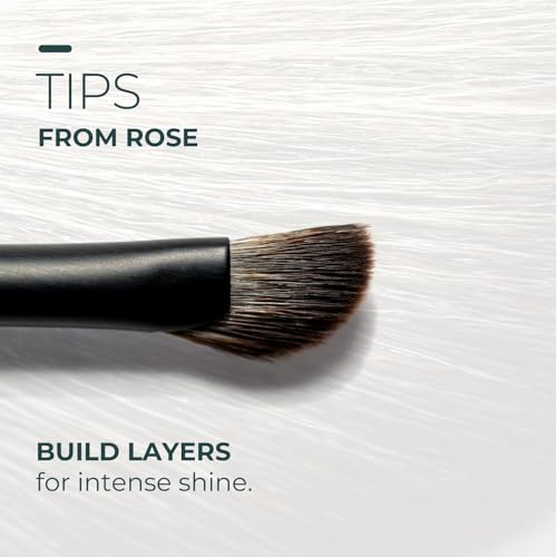 Rose and Ben Beauty E27 Inner Detail Eye Brush | Angled Design for Precise Application | Cruelty-Free Bristles