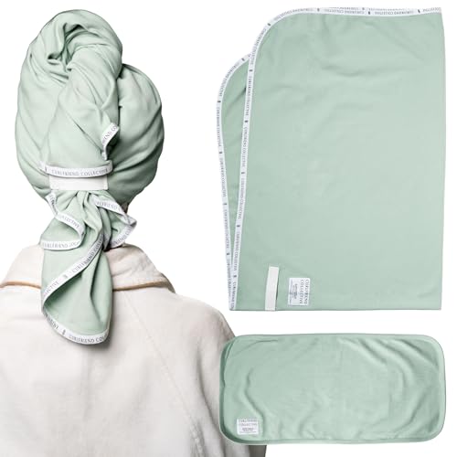 Cotton Cloud Hair Towel Duo - XL + Mini for Curly Hair
