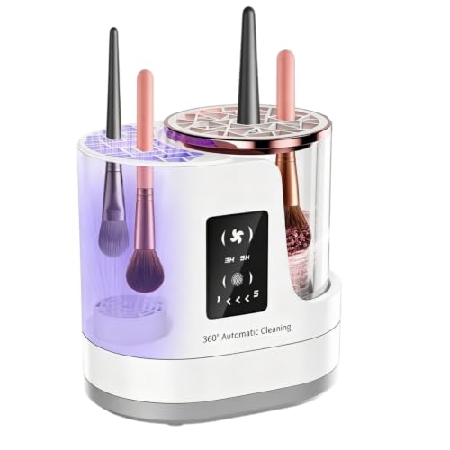 Electric Makeup Brush Cleaner with Auto Dryer - USB Portable