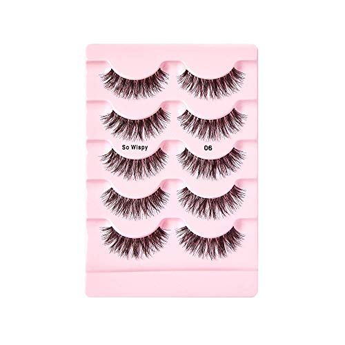 iENVY by KISS So WispyiENVY by KISS So Wispy Eyelashes 5 Pair Multi Pack (KPEM65) (2 PACK) Natural Wispy Style Made with Natural Hair