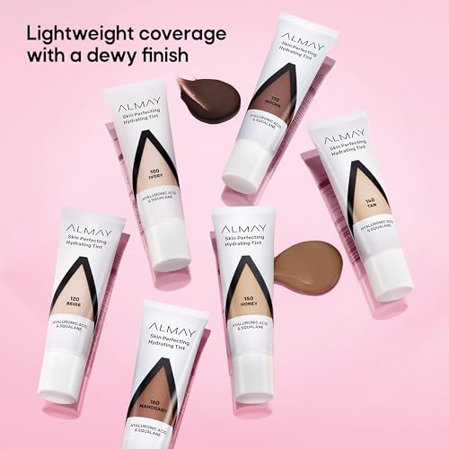 Almay Hydrating Liquid Foundation Tint, Light Coverage, Dewy Finish