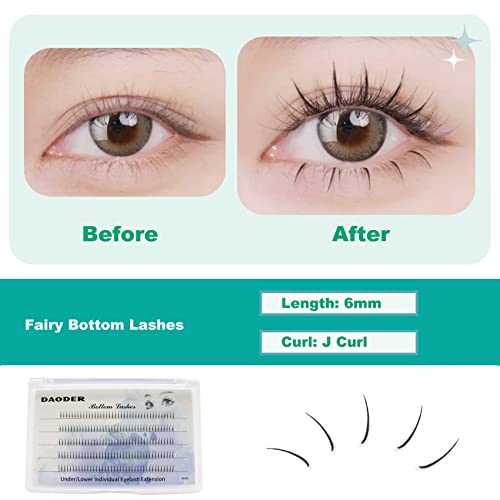 Bottom Lash Extension Kit 200pcs with Bond & Tweezers