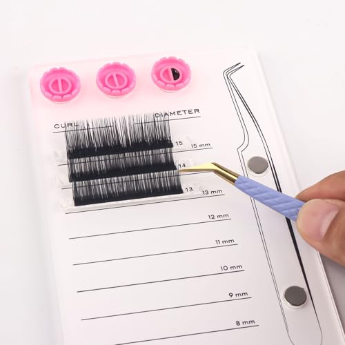 Acrylic Eyelash Extension Palette with Magnetic Tweezer Holder
