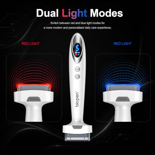 Microneedling Derma Stamp Kit with Red Light & Vibration - USB-C Rechargeable, 0.25mm - Skin Care Tool for Face & Body