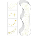 20 Pcs Gold Face Makeup Patches,Glitter Freckles,Sparkle Makeup£¬ Freckles Face Tattoo,Waterproof Face Glitter Patches for Helloween£¬Suitable for Helloween£¬ Christmas (Gold)