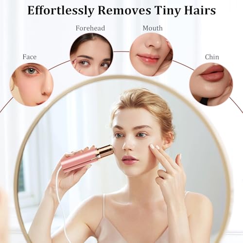 Portable Painless Facial Hair Remover for Women with 4 Heads
