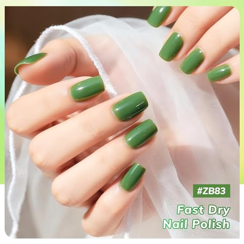 OpenLive Green Nail Polish Set 6-Piece Quick Dry