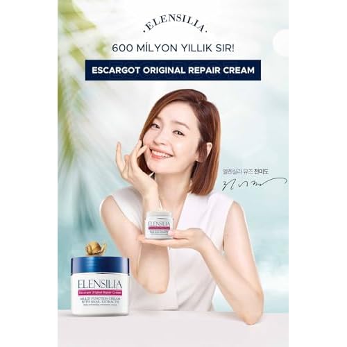 Elensilia Escargot Original Snail Repair Cream, Deep Hydration & Skin Barrier Care, 50 g ? Moisturizing All-in-One Daily Face Cream for Healthy, Supple Skin