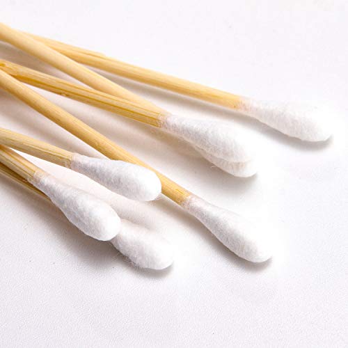 Bamboo Cotton Swabs 500 Pack - Eco-Friendly Double Tip