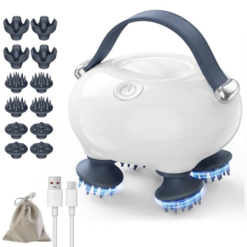 Portable Scalp Massager with Tangle-Free Design & 3 Speeds