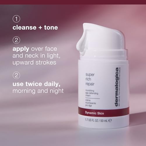 Dermalogica Super Rich Repair Anti-Aging Super-Concentrated Face Moisturizer - Help Replenish Skin's Natural Moisture Levels