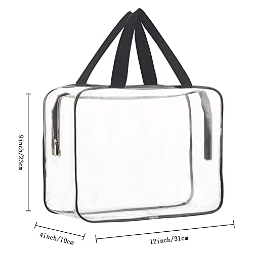 Clear Makeup Organizer Bag 2-Pack | Waterproof Cosmetic Tote