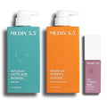 Medix 5.5 Glycolic Acid Body Wash + Argan Oil Firming Cream + 20% Vitamin F Anti-Aging Booster Serum Set